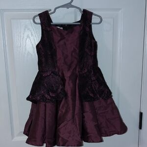 Chasing Fireflies Lace Peplum Party Dress